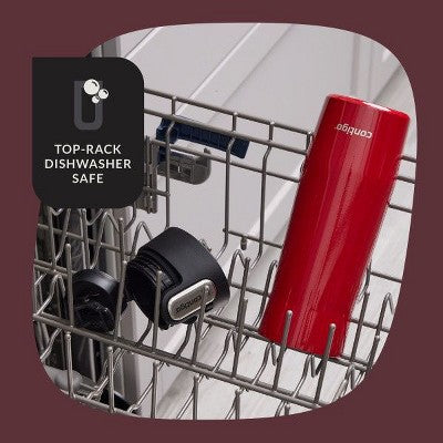  Contigo AUTOSEAL West Loop Vacuum-Insulated Stainless Steel Mug With Easy-Clean Lid, 20 Oz, Goji Berry Frosted Pearl & Salt Frosted Pearl, 2-Pack
