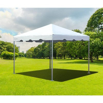  Party Tents Direct Weekender West Coast Frame Party Tent, White,10 Ft X 10 Ft