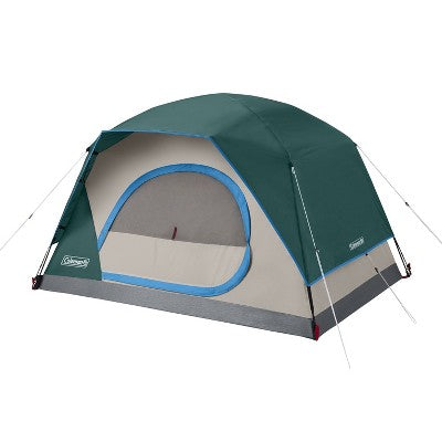  Coleman 7' Skydome Camping 2 Person Family Tent - Evergreen