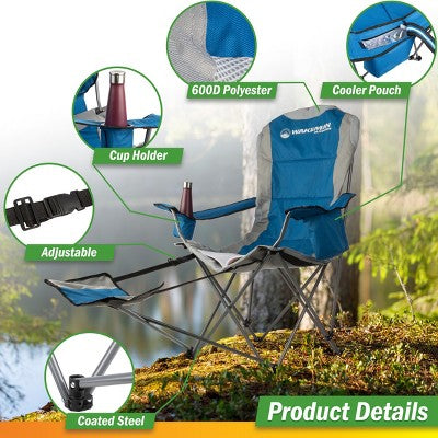  Wakeman Outdoors Camping Chair With Footrest