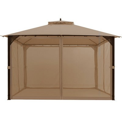  Tangkula 12' X 10' Octagonal Tent Outdoor Gazebo Canopy Shelter With Mosquito Netting