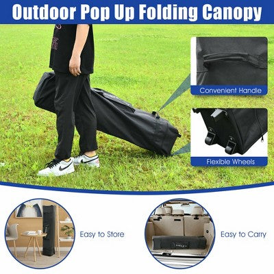  Costway 13'x13' Gazebo Canopy Shelter Awning Tent Patio Garden Outdoor Companion Blue