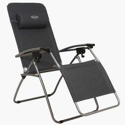  Kamp-Rite Outdoor Folding Reclining Zero Gravity Chair W/Headrest Pillow For Backyard, Camping, Tailgating, And Sports, 300 LB Capacity