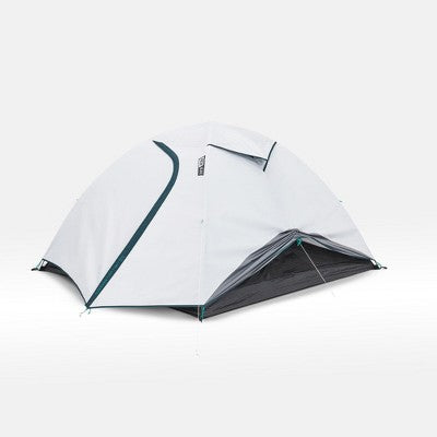  Decathlon Quechua MH100 Fresh & Black Waterproof Camping Tent 3 Person, Iced Coffee