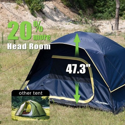  Acoinel 2/3/4/6 Person Camping Tent, Lightweight Dome Family Tent With Rainfly, Easy Setup, Waterproof & Windproof