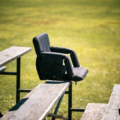  Alpcour Heated Massage Stadium Seat - Waterproof Reclining Chair With Side Pockets