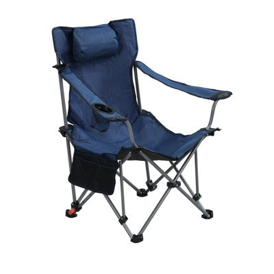  DSVIMOY Camping Chair, Outdoor Portable Chair With Adjustable Levels, Camping Chair With Side Pockets & Cup Holder, Dark Blue, 44.9"*20.9"*35.4"
