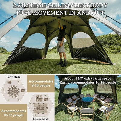  Naturehike Cloud Boundar Tent Connector — Tent Accessory For Connecting Two Cloud Boundar Shelters