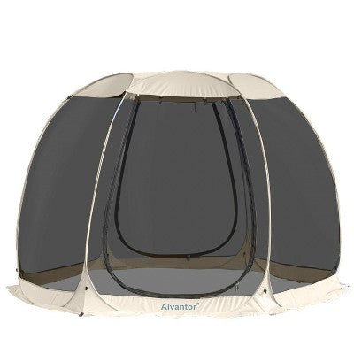  Alvantor Outdoor Pop Up Portable Gazebo Tent With Mesh Netting Screened Shelter Beige