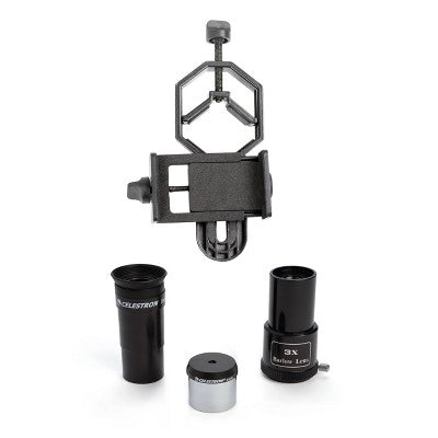  Celestron PowerSeeker 114EQ Telescope With Basic Smartphone Adapter - Black