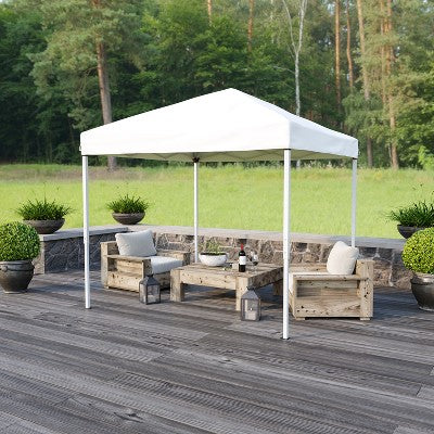  Flash Furniture 8'x8' Outdoor Pop Up Event Slanted Leg Canopy Tent With Carry Bag