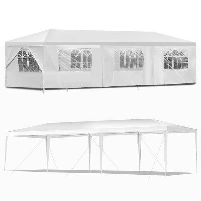  Costway 10'x30'Heavy Duty Gazebo Canopy Outdoor Party Wedding Tent