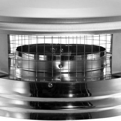  DuraVent DuraPlus 6DP-VC 6-Inch Stainless Steel Round Chimney Cap With Removable Screws, Resists Corrosion, Boosts Efficiency, Silver