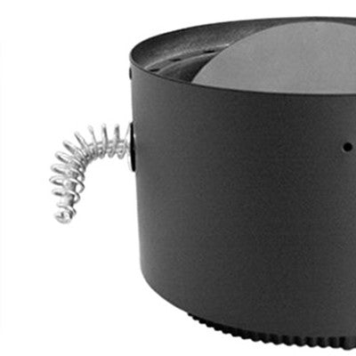  DuraVent DVL 6DVL-ADWD 6'' Stainless Steel Double Wall Air Insulated Damper Section Wood Burning Stovetop Connecting Adapter, Black