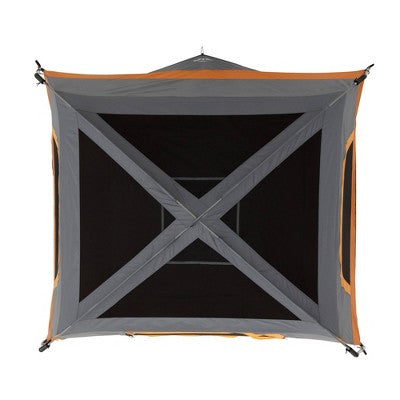  Core Equipment 4 Person Straight Wall Tent - Orange