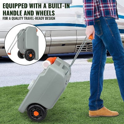  Hike Crew RV Water Tank, Portable RV Waste Holding Tank W/Metal Handle