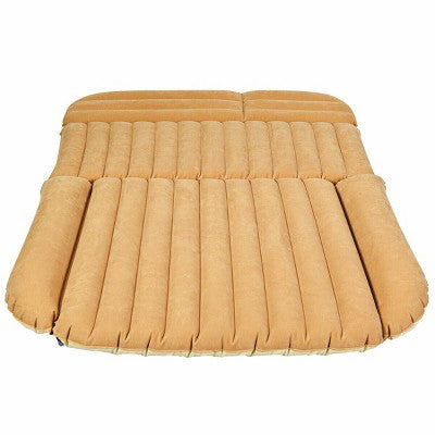  Costway Inflatable SUV Air Backseat Mattress Flocking Travel Pad W/Pump Camping Travel