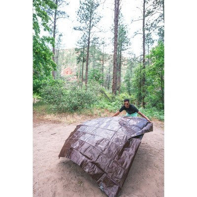  Stansport Light-Duty Rip-Stop Tarp 5' X 7' - Brown - 2 Pack
