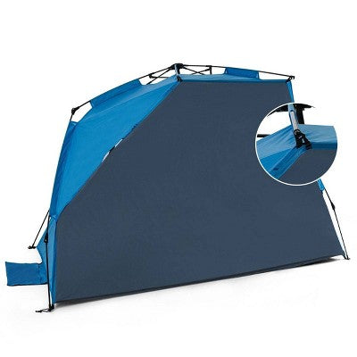  Leedor Outdoor Automatic Pop Up Sun Shade Canopy 4 People Beach Shelter Tent Light Teal Blue