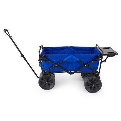  Mac Sports Heavy Duty Steel Frame Collapsible Folding 150lbs.Capacity Outdoor Beach Garden Utility Wagon Cart With All Terrain Wheels