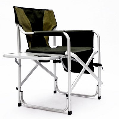  Sevobal Outdoor Portable Chairs 2PCS Padded Folding Chair Set With Side Table And Storage Pockets For Patio Garden Deck, Green, 34.83"*18.9"*31.5"