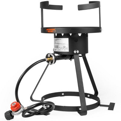  Barton 30QT Turkey Deep Fryer Pot Boiling Seafood Cajun Lid Propane Gas Stove Burner W/ Stand