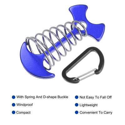  Unique Bargains Deck Pegs And Buckle Kit Aluminum Alloy For Outdoor Camping