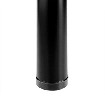  DuraVent 6DBK-TL DuraBlack Single Wall Telescoping Black Finishing Stove Pipe To Vent Smoke & Exhaust, 48 To 64 Inches Long X 6 Inch Diameter