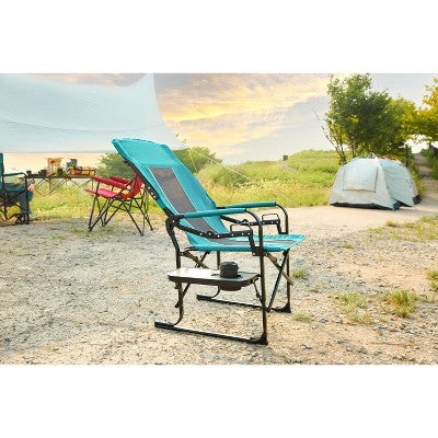  Camping Directors Chair, Heavy Duty,Oversized Portable Folding Chair With Side Table, Pocket For Beach, Fishing,Trip,Picnic,Lawn Blue