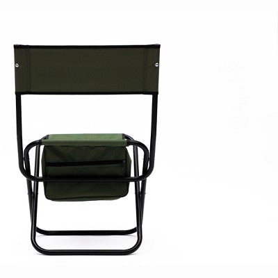  2-piece Folding Outdoor Chair With Storage Bag, Portable Chair For Indoor, Outdoor Camping, Picnics And Fishing,Green