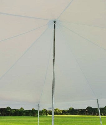  Party Tents Direct Weekender Outdoor Canopy Pole Tent, White, 20 Ft X 20 Ft