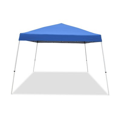  Caravan Canopy Pop-Up Tent V 12 X 12 Ft Slanted Leg Instant Shade, Blue (4 Pack)