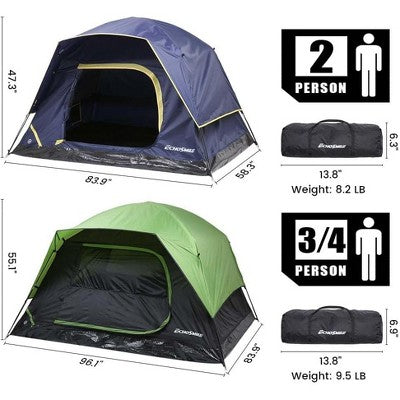  Acoinel 2/3/4/6 Person Camping Tent, Lightweight Dome Family Tent With Rainfly, Easy Setup, Waterproof & Windproof