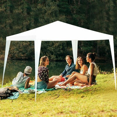  Costway Canopy Party Wedding Event Tent 10'x10' Heavy Duty Outdoor Gazebo Side Walls