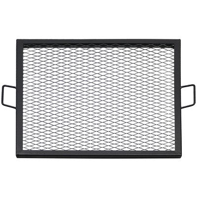 Sunnydaze Decor Sunnydaze Outdoor Camping Or Backyard Heavy-Duty Steel Square X-Marks Fire Pit Cooking Grilling Grate