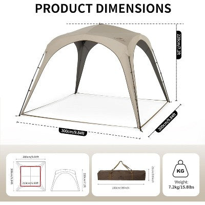  Naturehike Cloud Boundary Sun Shelter - 60S Instant Pop Up Canopy Tent For Camping, Tailgating, Sporting Events & Outdoor Activities