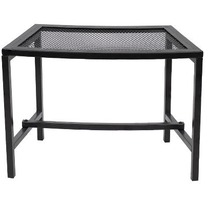 Sunnydaze Decor Sunnydaze Outdoor Lightweight And Portable Metal Patio Side End Table Or Backless Bench Seat With Mesh Top - 23"