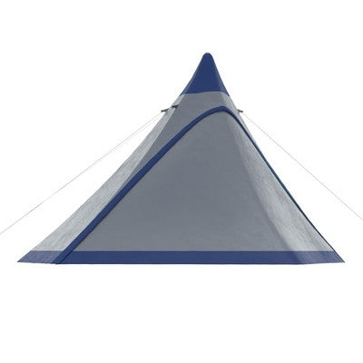  Outsunny Easy Set-Up Camping Tent With Porch, Floor And Carry Bag, For 2-3 Person Backpacking Camping Hiking, Blue