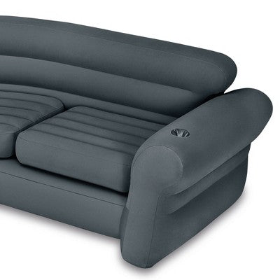  Intex Inflatable Corner Sectional Sofa & Ultra Lounge Chair And Ottoman Set