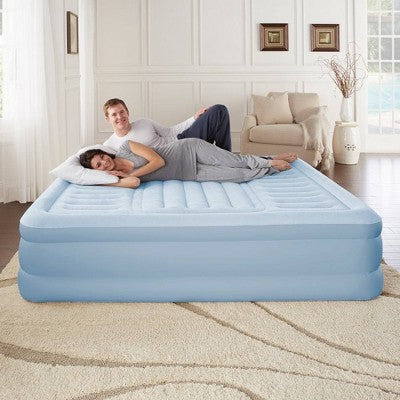  Beautyrest Lumbar Supreme 3-Zone Adjustable Air Mattress With Built-in Pump - Queen