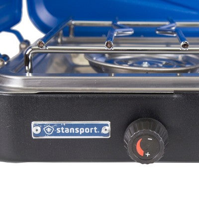  Stansport Double Burner Propane Stove Blue