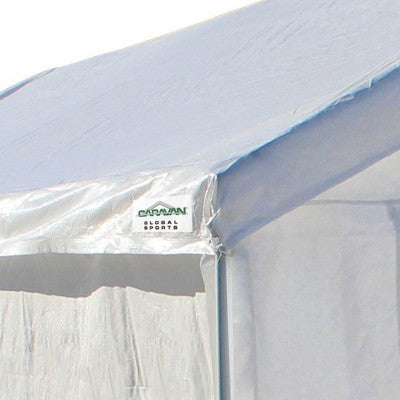  Caravan Canopy Domain Car Port Tent Sidewalls W/ Straps, White (Sidewalls Only)