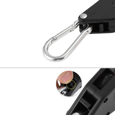  Unique Bargains Adjustable Tent Rope Hanger 1/8" 12.8ft Long 4 Pcs