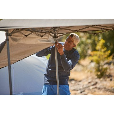  Coleman Oasis Lite Canopy 7'x7' One Peak Sunwall Beach Shelter Tent - Black
