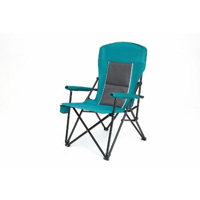  High Back Heavy Duty Lawn Chair Support 250LBS, Portable Collapsible Chair With Cup Holder