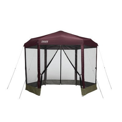  Coleman Back Home 10.5'x9' One Peak Screened Shelter - Maroon