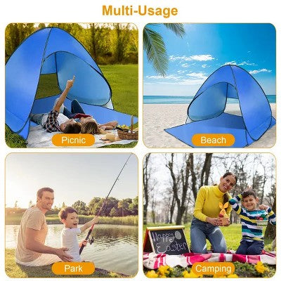  Pop Up Beach Tent Sun Shade Shelter Anti-UV Automatic Waterproof Tent Canopy For 2/3 Man
