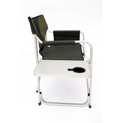  YUHAO 2PCS Outdoor Storage Pockets Lightweight Oversized Directors Chair，Padded Folding Outdoor Chair For Camping Picnics Fishing，Green