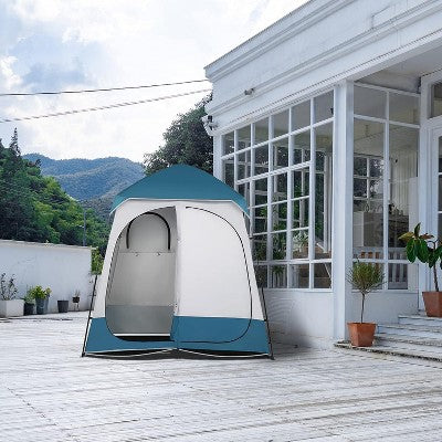  VINGLI 2 Room Shower Tent, 7.5 FT Instant Pop Up Shelter With Carrying Bag, Privacy Changing Room Tent