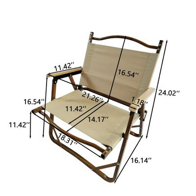  PAGED Folding Lawn Chair With Armrests Beach Chair For Indoor And Outdoor For For Children